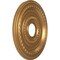 Ekena Millwork Cole PVC Ceiling Medallion (Fits Canopies up to 4 1/2"), Bright Coat Gold, 16"OD x 3 1/2"ID x 1"P CMP16COBGL - alternate 3